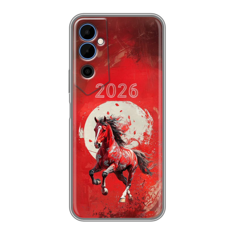 Силиконовый чехол на Tecno Pova Neo 2 с принтом Новый год Силиконовый чехол на Tecno Pova Neo 2 с принтом Новый год