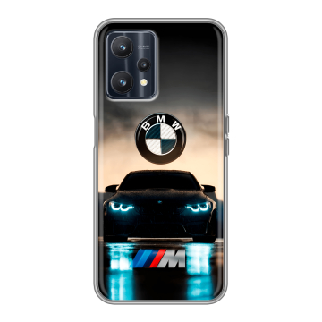 Силиконовый чехол на Realme 9 5G с принтом БМВ BMW Силиконовый чехол на Realme 9 5G с принтом БМВ BMW