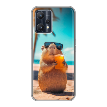 Силиконовый чехол на Realme 9 5G с принтом Капибара Силиконовый чехол на Realme 9 5G с принтом Капибара