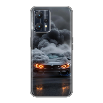 Силиконовый чехол на Realme 9 5G с принтом BMW БМВ Силиконовый чехол на Realme 9 5G с принтом BMW БМВ