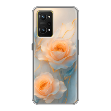 Силиконовый чехол на Realme GT Neo 3T с принтом Женский