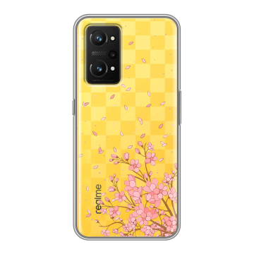 Силиконовый чехол на Realme GT Neo 3T с принтом Ветка сакуры