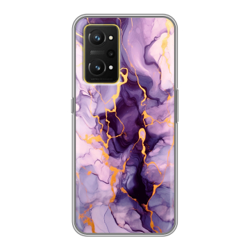 Силиконовый чехол на Realme GT Neo 3T с принтом Мрамор