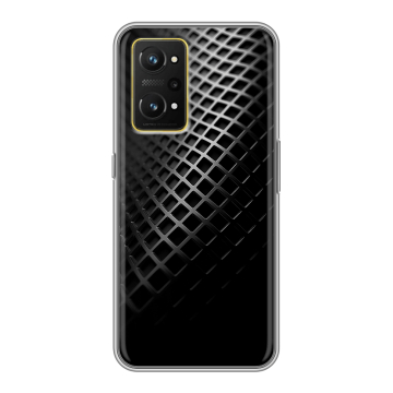 Силиконовый чехол на Realme GT Neo 3T с принтом Текстура металла