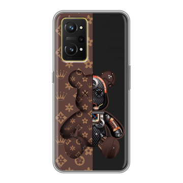 Силиконовый чехол на Realme GT Neo 3T с принтом Луи робот