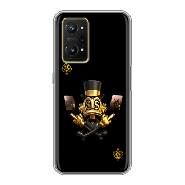 Силиконовый чехол на Realme GT Neo 3T с принтом Золотой скрудж макдак