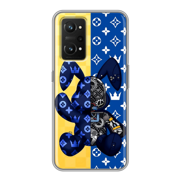 Силиконовый чехол на Realme GT Neo 3T с принтом Луи робот