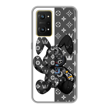 Силиконовый чехол на Realme GT Neo 3T с принтом Луи робот