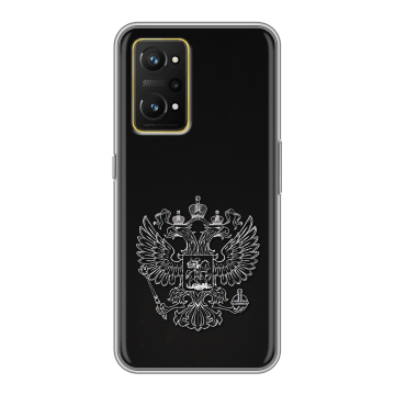 Силиконовый чехол на Realme GT Neo 3T с принтом Герб России