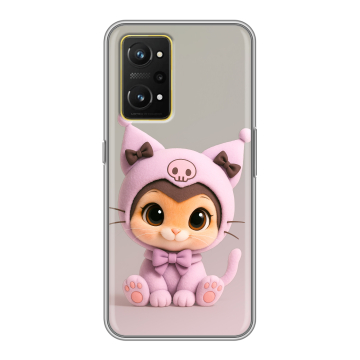 Силиконовый чехол на Realme GT Neo 3T с принтом Куроми Kuromi 