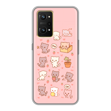 Силиконовый чехол на Realme GT Neo 3T с принтом Hello Kitty Хелоу Кити