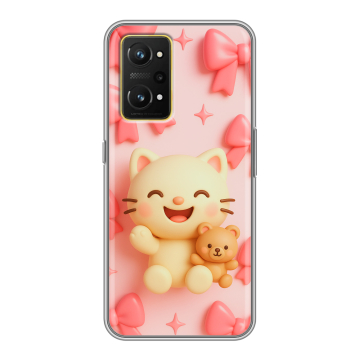 Силиконовый чехол на Realme GT Neo 3T с принтом для девочек