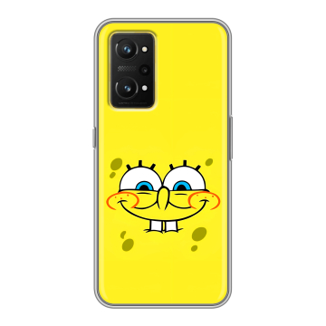 Силиконовый чехол на Realme GT Neo 3T с принтом спанчбоб спанч боб