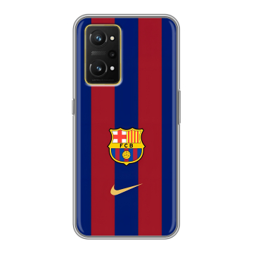 Силиконовый чехол на Realme GT Neo 3T с принтом Барселона Barcelona