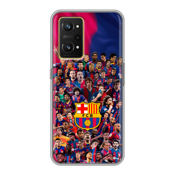 Силиконовый чехол на Realme GT Neo 3T с принтом Барселона Barcelona