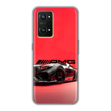 Силиконовый чехол на Realme GT Neo 3T с принтом Мерседес Mercedes AMG Силиконовый чехол на Realme GT Neo 3T с принтом Мерседес Mercedes AMG