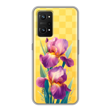 Силиконовый чехол на Realme GT Neo 3T с принтом Цветы орхидеи Силиконовый чехол на Realme GT Neo 3T с принтом Цветы орхидеи