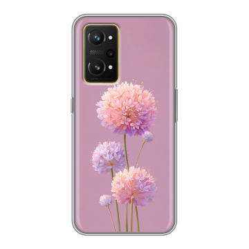 Силиконовый чехол на Realme GT Neo 3T с принтом Цветы Силиконовый чехол на Realme GT Neo 3T с принтом Цветы