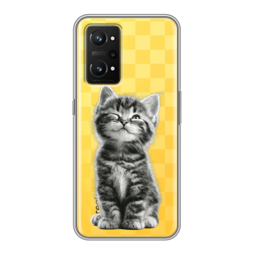 Силиконовый чехол на Realme GT Neo 3T с принтом Котенок