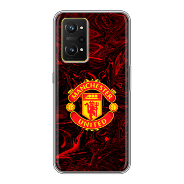 Силиконовый чехол на Realme GT Neo 3T с принтом Manchester United Силиконовый чехол на Realme GT Neo 3T с принтом Manchester United