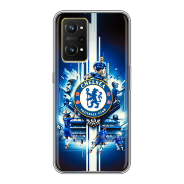 Силиконовый чехол на Realme GT Neo 3T с принтом Chelsea Челси Силиконовый чехол на Realme GT Neo 3T с принтом Chelsea Челси
