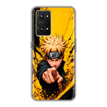 Силиконовый чехол на Realme GT Neo 3T с принтом Naruto Наруто