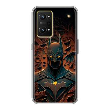 Силиконовый чехол на Realme GT Neo 3T с принтом Batman Бэтмен Силиконовый чехол на Realme GT Neo 3T с принтом Batman Бэтмен