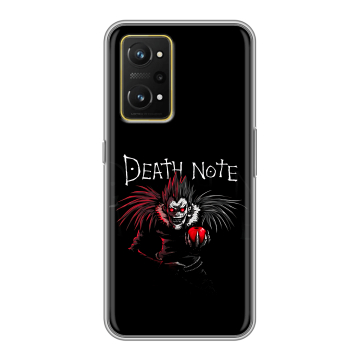 Силиконовый чехол на Realme GT Neo 3T с принтом Death note Тетрадь смерти