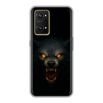 Силиконовый чехол на Realme GT Neo 3T с принтом Волк Силиконовый чехол на Realme GT Neo 3T с принтом Волк