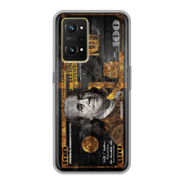 Силиконовый чехол на Realme GT Neo 3T с принтом Доллар деньги