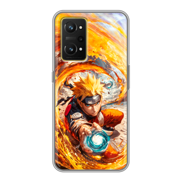 Силиконовый чехол на Realme GT Neo 3T с принтом Аниме Наруто Naruto