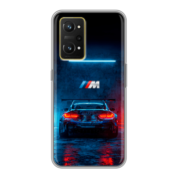 Силиконовый чехол на Realme GT Neo 3T с принтом BMW БМВ