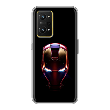 Силиконовый чехол на Realme GT Neo 3T с принтом IronMan Железный человек