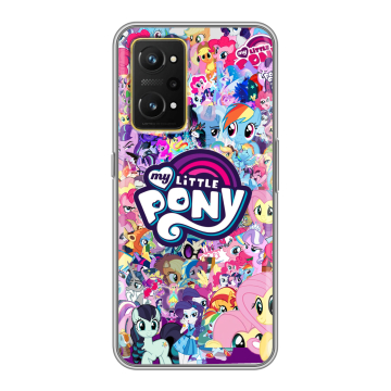 Силиконовый чехол на Realme GT Neo 3T с принтом My little pony Дружба чудо