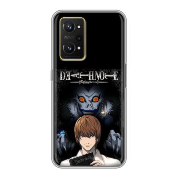 Силиконовый чехол на Realme GT Neo 3T с принтом Death note Тетрадь смерти Силиконовый чехол на Realme GT Neo 3T с принтом Death note Тетрадь смерти
