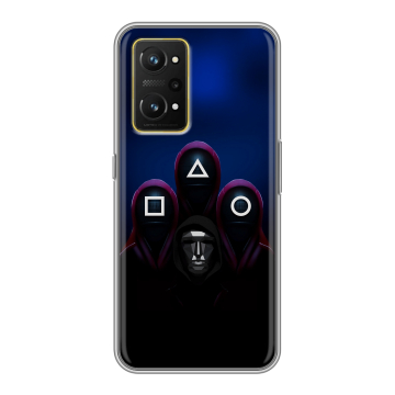 Силиконовый чехол на Realme GT Neo 3T с принтом Игра Кальмара Силиконовый чехол на Realme GT Neo 3T с принтом Игра Кальмара