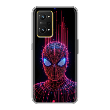 Силиконовый чехол на Realme GT Neo 3T с принтом Spiderman Человек паук