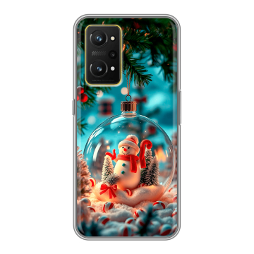 Силиконовый чехол на Realme GT Neo 3T с принтом Новый год Силиконовый чехол на Realme GT Neo 3T с принтом Новый год