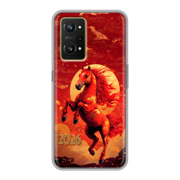 Силиконовый чехол на Realme GT Neo 3T с принтом Новый год Силиконовый чехол на Realme GT Neo 3T с принтом Новый год