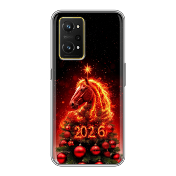Силиконовый чехол на Realme GT Neo 3T с принтом Новый год Силиконовый чехол на Realme GT Neo 3T с принтом Новый год