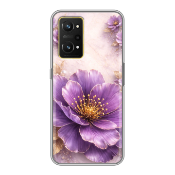 Силиконовый чехол на Realme GT Neo 3T с принтом женский