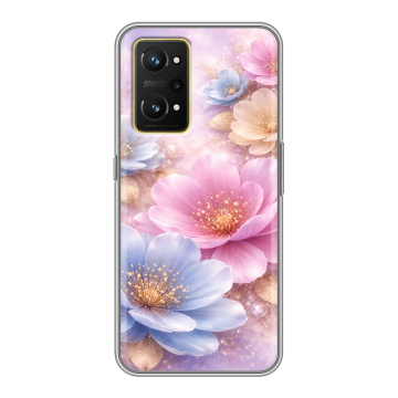 Силиконовый чехол на Realme GT Neo 3T с принтом женский