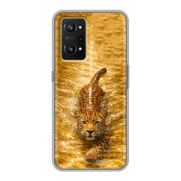 Силиконовый чехол на Realme GT Neo 3T с принтом женский