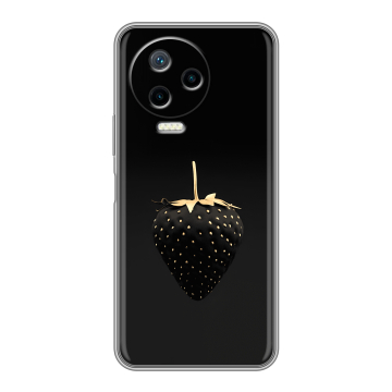 Силиконовый чехол на Infinix Note 12 2023 G99 с принтом Черная клубника Силиконовый чехол на Infinix Note 12 2023 G99 с принтом Черная клубника