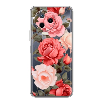 Силиконовый чехол на Infinix Note 12 2023 G99 с принтом Розы Силиконовый чехол на Infinix Note 12 2023 G99 с принтом Розы