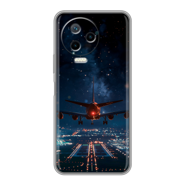 Силиконовый чехол на Infinix Note 12 2023 G99 с принтом самолет Силиконовый чехол на Infinix Note 12 2023 G99 с принтом самолет