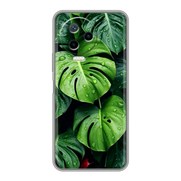 Силиконовый чехол на Infinix Note 12 2023 G99 с принтом Листья Силиконовый чехол на Infinix Note 12 2023 G99 с принтом Листья