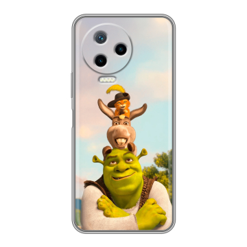 Силиконовый чехол на Infinix Note 12 2023 G99 с принтом Шрек Shrek