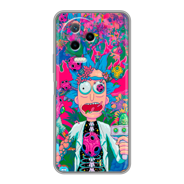 Силиконовый чехол на Infinix Note 12 2023 G99 с принтом Рик и Морти Rick Morty Силиконовый чехол на Infinix Note 12 2023 G99 с принтом Рик и Морти Rick Morty