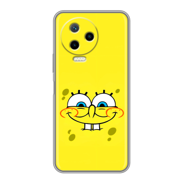 Силиконовый чехол на Infinix Note 12 2023 G99 с принтом спанчбоб спанч боб Силиконовый чехол на Infinix Note 12 2023 G99 с принтом спанчбоб спанч боб